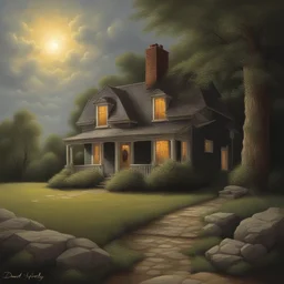 a house by David A. Hardy