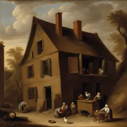 a house by David Teniers