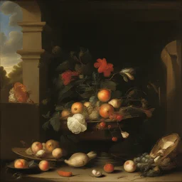 a house by Davidsz de Heem