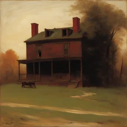 a house by Eastman Johnson