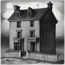 a house by Edgar Alan Poe
