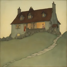 a house by Edmund Dulac
