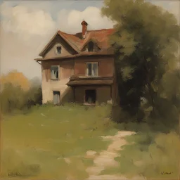 a house by Eduard Wiiralt