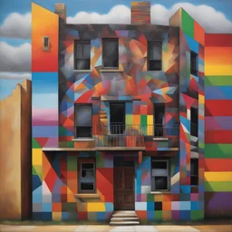 a house by Eduardo Kobra