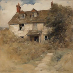 a house by Edward Atkinson Hornel
