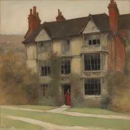 a house by Edwin Austin Abbey