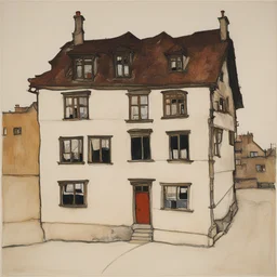 a house by Egon Schiele