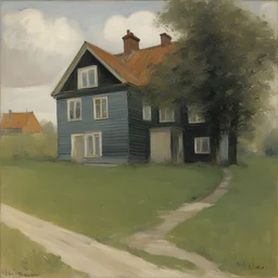 a house by Eilif Peterssen