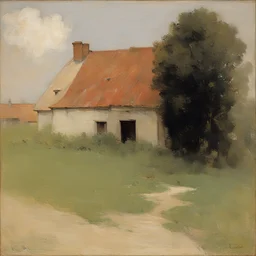 a house by Emil Carlsen
