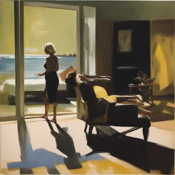 a house by Eric Fischl