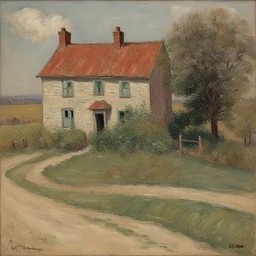 a house by Ernest Lawson