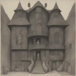 a house by Ernst Fuchs