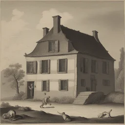 a house by Esaias van de Velde