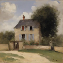 a house by Eugène Boudin