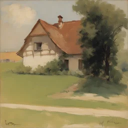 a house by Eugen Bracht