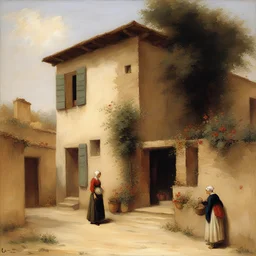 a house by Eugene de Blaas