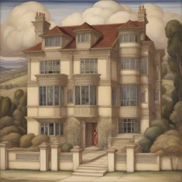 a house by Evelyn De Morgan