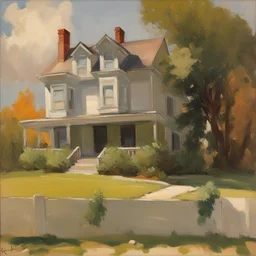 a house by Everett Raymond Kinstler