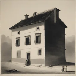 a house by Francisco De Goya
