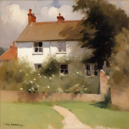 a house by Frank Bramley