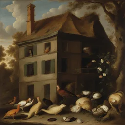 a house by Frans Snyders