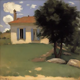 a house by Frederic Bazille