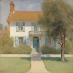 a house by Frederick Carl Frieseke