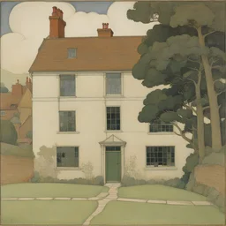 a house by Frederick Cayley Robinson