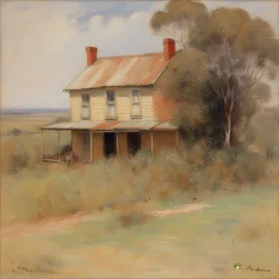 a house by Frederick McCubbin