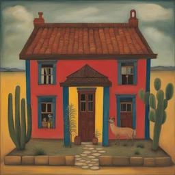 a house by Frida Kahlo