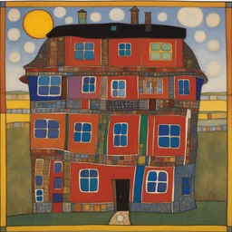 a house by Friedensreich Hundertwasser