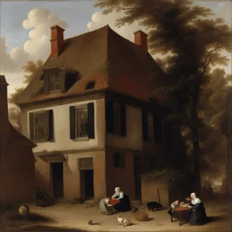 a house by Gabriel Metsu