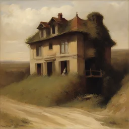 a house by Gabriel von Max