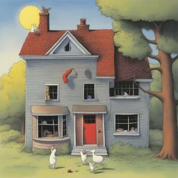 a house by Gary Larson