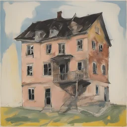 a house by Georg Baselitz