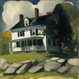 a house by George Bellows