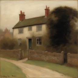 a house by George Henry Boughton