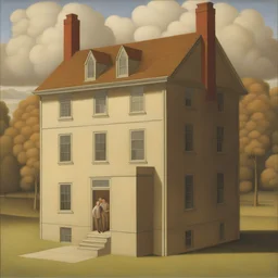 a house by George Tooker