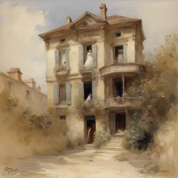 a house by Georges Clairin