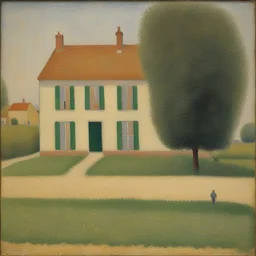 a house by Georges Seurat