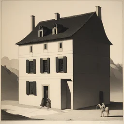 a house by Georges de La Tour