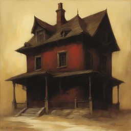 a house by Gerald Brom
