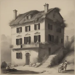 a house by Giovanni Benedetto Castiglione