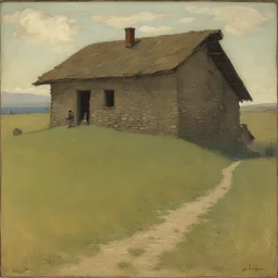 a house by Giovanni Segantini