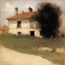 a house by Giuseppe de Nittis