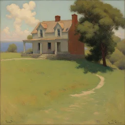a house by Granville Redmond