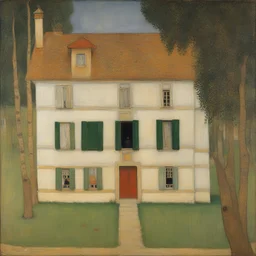 a house by Gustav Klimt