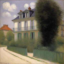 a house by Gustave Caillebotte