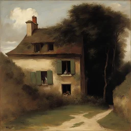 a house by Gustave Courbet