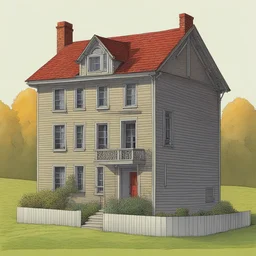 a house by Guy Billout